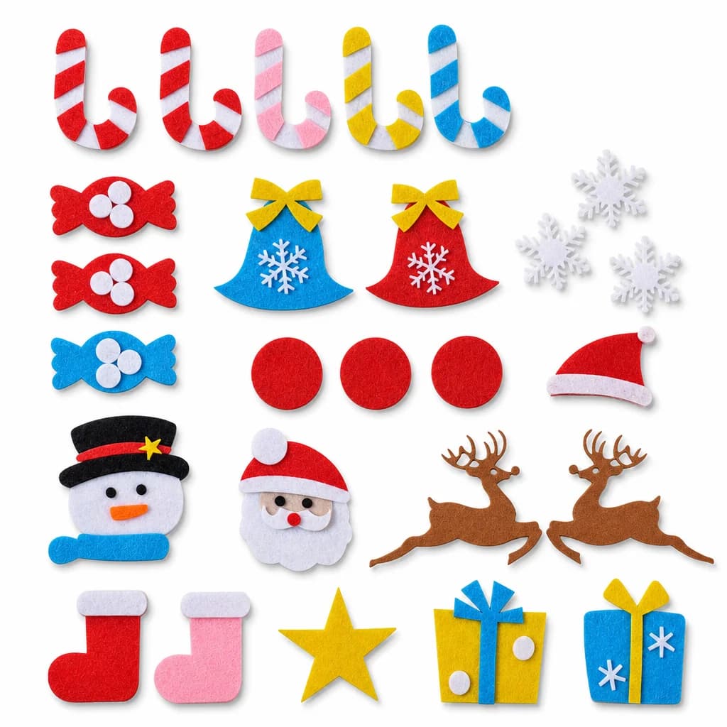 DIY Felt Christmas Tree view 2