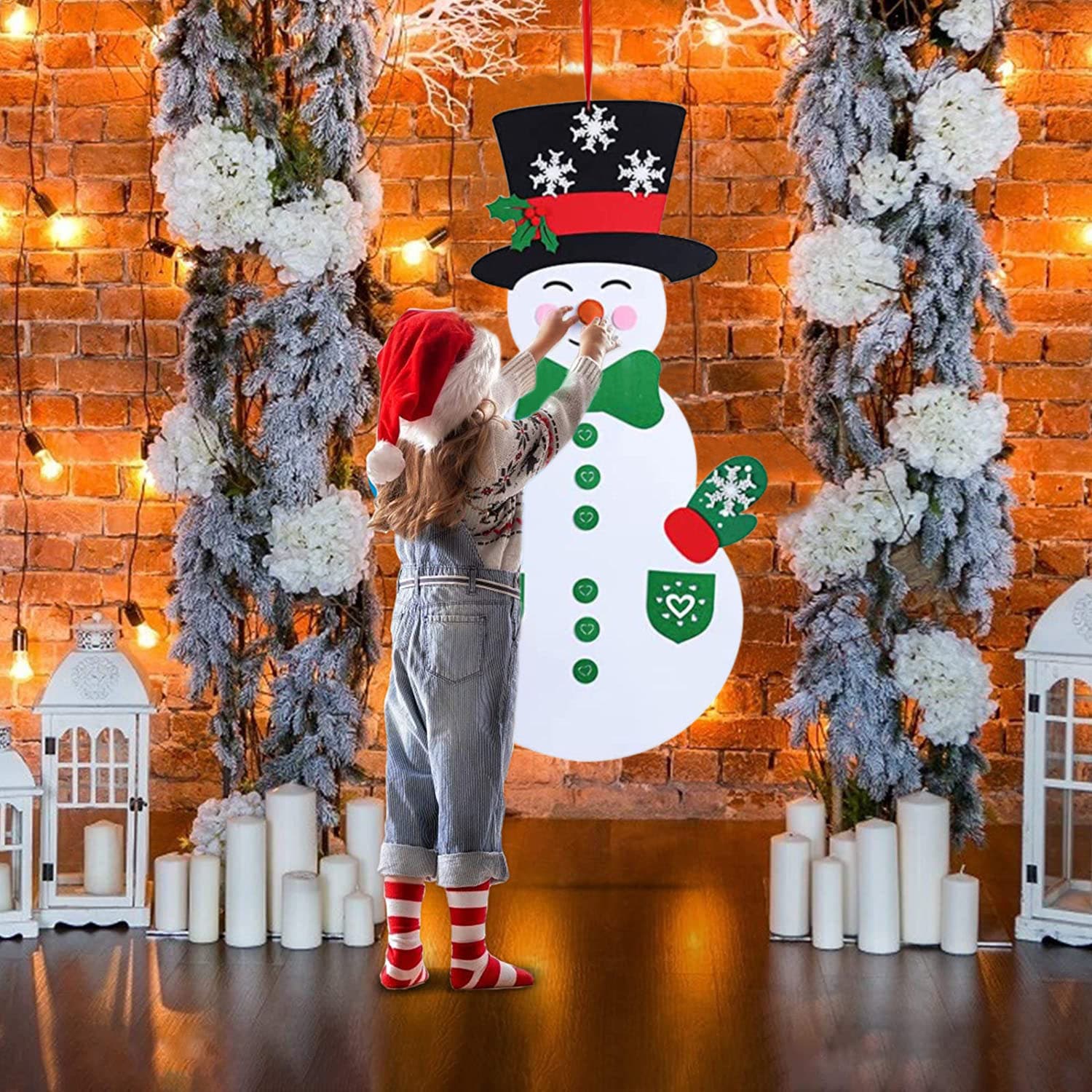 DIY Felt Snowman view 2