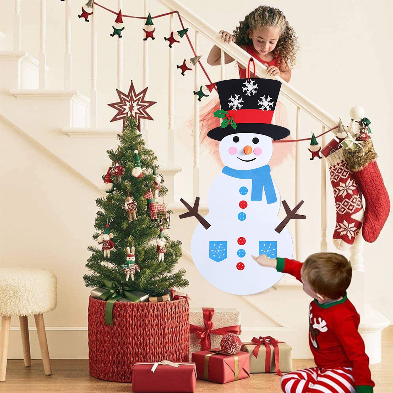 DIY Felt Snowman