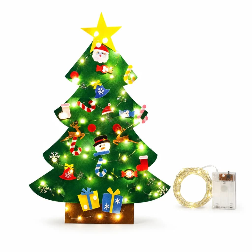 DIY Felt Christmas Tree view 3